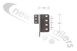 40WF0579L01-C Titan SE9c Kinematic Motor Mount Plate, Left (UK NS), Suits Kinematic Flip Tarp System
