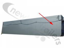 F115102-1830 Aluminium Side Panel Wall Profile Or Body Plank 600mm x LG:1830mm