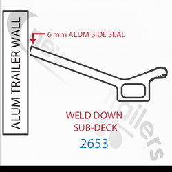 2653 Keith Walking Floor® V18 Aluminium Sub Deck Side Seal 2653