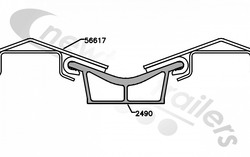 2490 Keith Walking Floor® V9 Alloy Floor Weld Down Sub-deck for 10.5" centers 2490