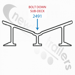 2491 Keith Walking Floor® V9 Alloy Floor Bolt Down Sub-deck for 10.5" centers 2491