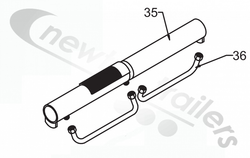 04560901 Keith Walking Floor® Running Floor II Barrel Assembly 3.0" Cylinder