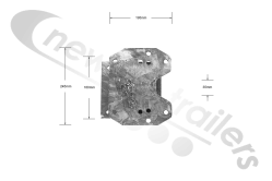 M-94007202 STAS SAF Air Bag Spacer 50mm - Galvanised