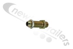 16mp-16mj Titan 1 3/8" STD 5" Bulkhead fitting
