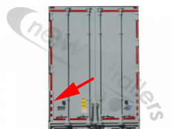 35WF1106L01-A Titan Door Hinge Assembly Van door Style (Barn Door) - Bottom Hinge (4 section) - Left