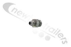 3/4" UNF male x 9/16" JIC male 3/4" UNF male x 9/16" JIC male