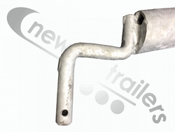 Centre Support Arch Newton Trailers Cover Sheet Support Arch Bar With 6" 150mm Rise for Moving Floor - Cranked Finger