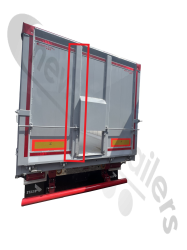 M-32046900 STAS Planker Door Vertical Profile - UK Trailer With Grain Hatch - Left - (Inner Vertical Profile) - BH2165