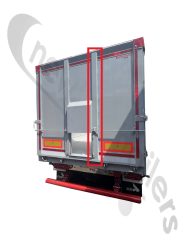 M-32047000 STAS Planker Door Vertical Profile - UK Trailer With Grain Hatch - Right - (Inner Vertical Profile) - BH2165