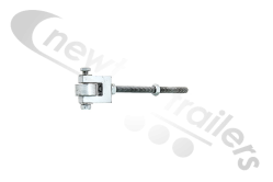 Threaded Roller For Salami Valve 6" Threaded Rod Roller For Salami Valve