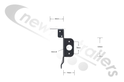 F-1053020 STAS Light Bracket Right Hand / Offside (Right Wing)