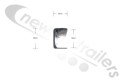 F-0000044 STAS Agrostar, Buildstar and Luck Side Rail Mount Weld On Chassis Rail Mounting Bracket