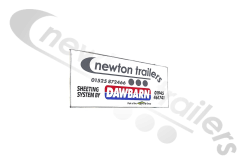1810503 Newton Trailers And Dawbarn Sheet Sticker Decal