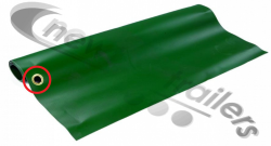 SC01402  Moving Headboard Floor Mat Eyelet for Walking / Moving Floor Trailers - Suits Green and Blue Mat