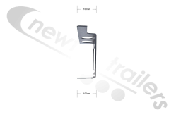 F-101582801 STAS Landing Leg Fixing Bracket Profile Complete Bracket Right (OS) - Suits Steel Chassis
