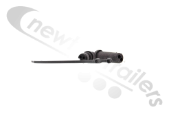 13-0322-281 Aspoeck ASS3 Connector 3 Male Plug Female Pin Black - Kit including boots