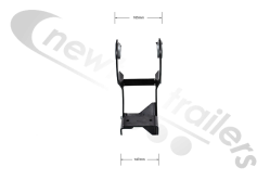 203239005800 SAF Lift Axle Bracket For Dual Piece For B9-22K01 and B9 -22S Axle