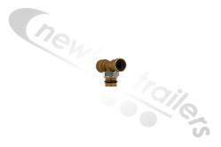 N1010 Brass Fitting Tee Connector M16 Thread Fit With 8mm Push OD