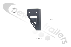 NT Celerity Bra 01 Newton Celerity Tyre Inflation Control Unit Mounting Bracket STAS AgroStar