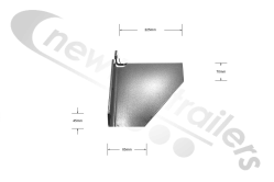 BDICO50033 Knapen Front Headboard Power Sheet Support Bracket for Power Sheet Arm