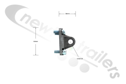CERM50X Titan Air Ram Male Hinge Bracket