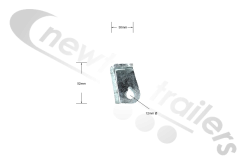 CF201252 SDC Curtainsider Door Hinge Body Mounting Bracket