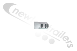 STAFU10 STAS Cover Sheet Nylon Strap Guide Block  in WHITE (painted silver for photos)