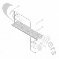 F930890-27 Fruehauf Catwalk HAND RAIL & LADDER Nearside Left for 1.9m Front Body Height Tippers
