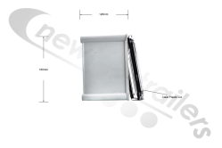 P1410290 MX & Fruehauf Weigher Side Mount Plastic Box 270 x 180 x 126 Including Lid (Replaces Old Slightly Larger Box) NO PLASTIC SCREWS