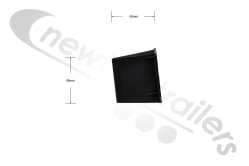 15-5270-007 Aspoeck Tail Lamp Protection Sheld Back Cover - 152mm Centres