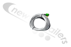 68-7503-177 Aspoeck P&R Flat Cable 16m - Pair - ASS2 / Capped- ADR - White Stripe (One Yellow-One Green)