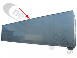 BALPR00021 Top Rail Profile For Trailers With Moving Headboard UK Nearside Or Left-Hand L=13468 mm