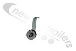 WNGM12549/460GM Mud Guard Bracket Wing Support Stay 460mm x34mm Angled