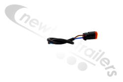 6401047 Cargo Floor New Connection Wiring Loom & Orange Two Pin Plug For Solenoid - Open Wires