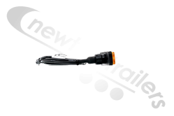 31-2204-007 Aspoeck Marker Lamp Side Amber Flatpoint LED Lamp With 1.5mt Lead