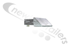 F00360516 Legras Plank or Slat End Cap Plug Aluminium 112mm Wide 21 Plank Systems With Legras Logo