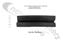 BDICO31002 Knapen / Kraker Moving Floor Rear Door Seal or Rubber - Per Metre