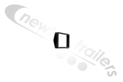 7653 Rubbolite Marker Lamp Surface Mount Bezel For Model 550 Lamp Screw's Lens To Surface
