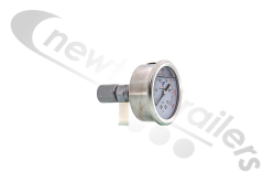PG63-006 Cargo Floor Hydraulic Oil Pressure or Weight Gauge Manometer Range 0-6 Bar