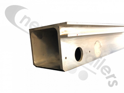 35AWF-000135-04-E Titan Top Door Frame Header Tube 4" X 4" X 96" Long Without Outer Marker Lights