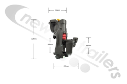 03080009851 SAF Caliper Assembly Right SBS 2220 H01 Offside