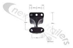 A 946 328 12 41 JOST/DCA Mercedes Air Spring Support Arm  Type A - M14