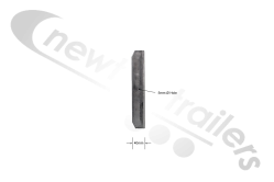 5149005 Cargo Floor CF500 Weld-on U-Profile Frame Foot 240mm