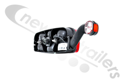 25-2210-007 Aspoeck Tail Lamp ECOPOINT I - L/H With Outline Marker (Bulb Version)
