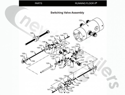 03869702 Keith Walking Floor® Running Floor II Switching Valve Threaded Rod Assembly