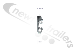 4107034 Cargo Floor Plank Nylon SPECIAL WIDE bearing 40/25 (Single)