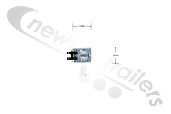 12-1570-001  Aspoeck Tail Lamp Europoint III (3) Insert "Light Guide" - LH