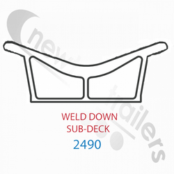 2490 Keith Walking Floor® V9 Alloy Floor Weld Down Sub-deck for 10.5" centers 2490