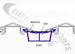 09432101 Keith Walking Floor® V9 Weld Down Sub Deck 2837 with Steel Insert For High Temperature Steel Floor