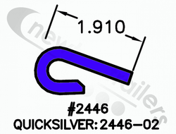 2446-02 Keith Walking Floor® V9 Steel Plank HIGH TEMPERATURE QUICKSILVER J-Bearing 2446-02 10 meters long 1.910 neck length